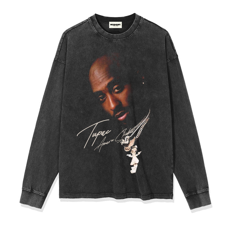 TUPAC SHAKUR BIG HEAD SWEATSHIRT 2024 T-Shirts, Hoodie | CoreVibeTees.com (Image 2)