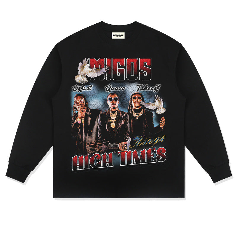 MIGOS "HIGH TIMES" SWEATSHIRT 2024 T-Shirts, Hoodie | CoreVibeTees.com (Image 1)