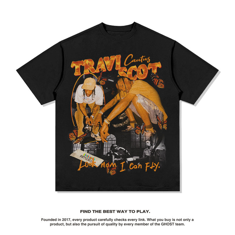 TRAVIS SCOTT "LOOK MOM I CAN FLY" TEE 2024 Hoodie, Sweatshirt | CoreVibeTees.com (Image 1)