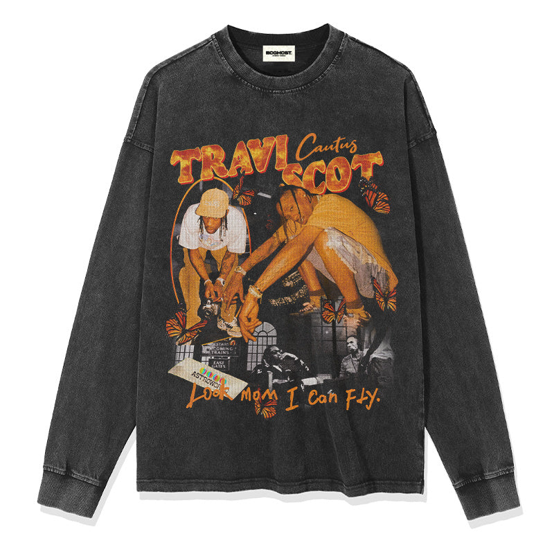 TRAVIS SCOTT "LOOK MOM I CAN FLY" SWEATSHIRT T-Shirts, Hoodie | CoreVibeTees.com (Image 2)