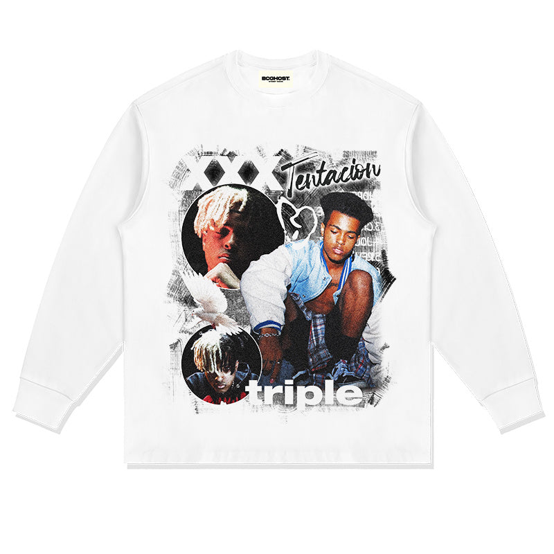 XXX TENTACION "TRIPLE" SWEATSHIRT 2024 T-Shirts, Hoodie | CoreVibeTees.com (Image 3)