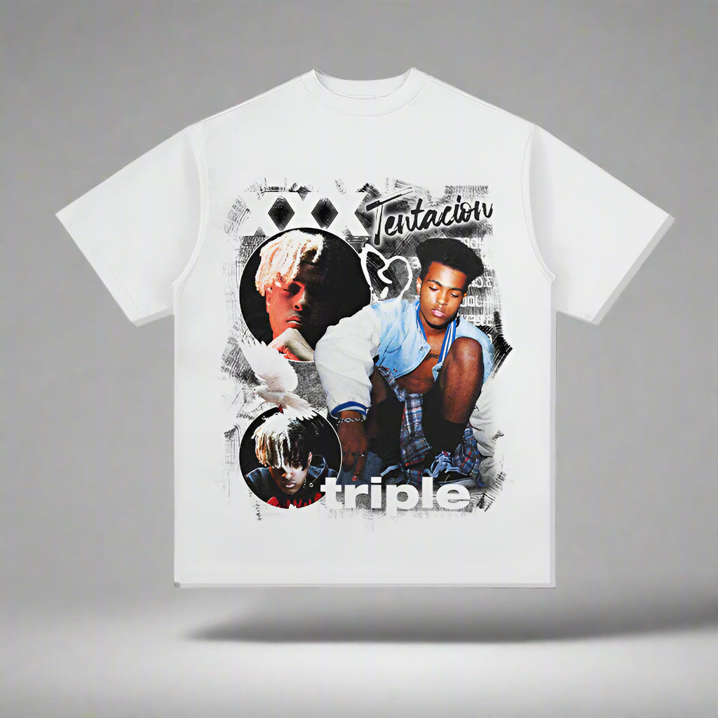XXX TENTACION "TRIPLE" TEE 2024 Hoodie, Sweatshirt | CoreVibeTees.com (Image 2)