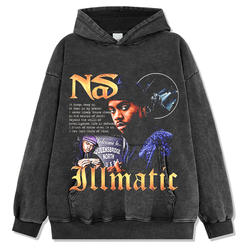 NAS "N.Y. STATE OF MIND" HOODIE 2024 T-Shirts, Sweatshirt | CoreVibeTees.com (Image 2)