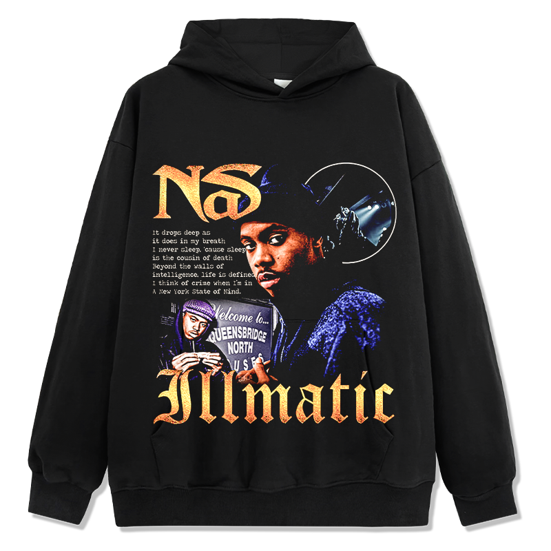 NAS "N.Y. STATE OF MIND" HOODIE 2024 T-Shirts, Sweatshirt | CoreVibeTees.com (Image 1)