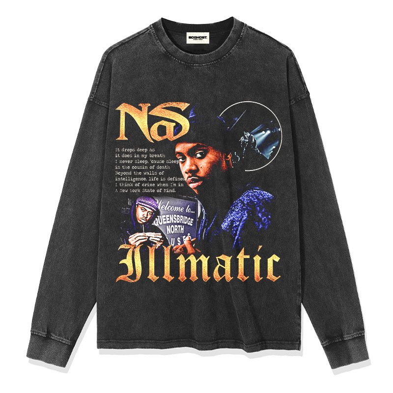 NAS "N.Y. STATE OF MIND" SWEATSHIRT 2024 T-Shirts, Hoodie | CoreVibeTees.com (Image 2)