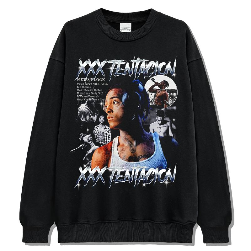 XXX TENTACION SWEATSHIRT 2024 Style001 T-Shirts, Hoodie | CoreVibeTees.com (Image 1)