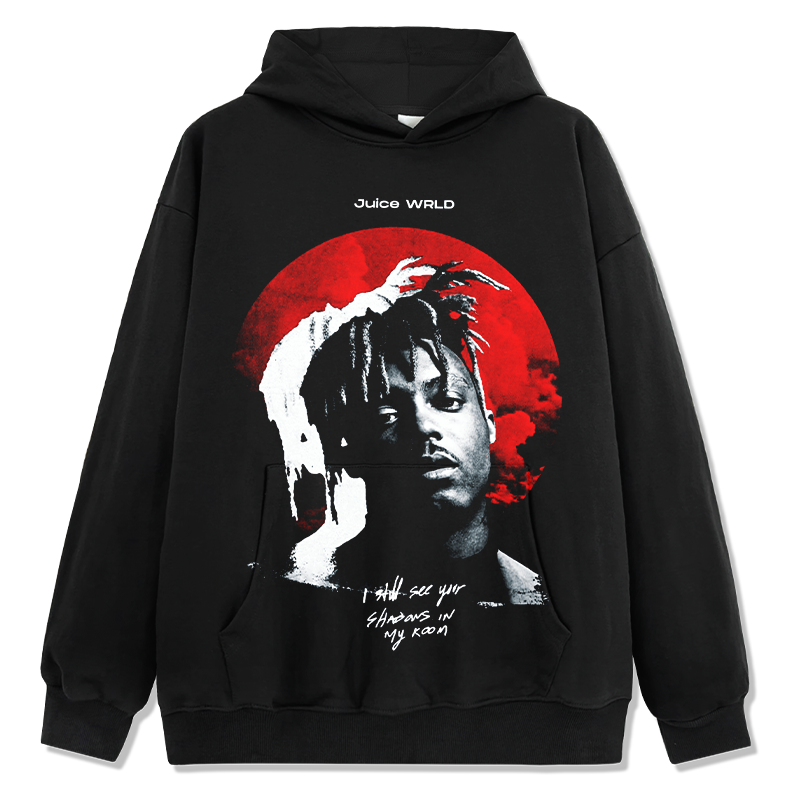 Juice Wrld "I Still See Your Shadows In My Room" Hoodie 2024 T-Shirts, Sweatshirt | CoreVibeTees.com (Image 1)