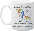 Ink Trendz Aunticorn Like a Normal Aunt, But Way More Awesome Funny Coffee Mug, 11 Ounces, Pregnancy Announcement Aunt Coffee Mug, Sister Gift