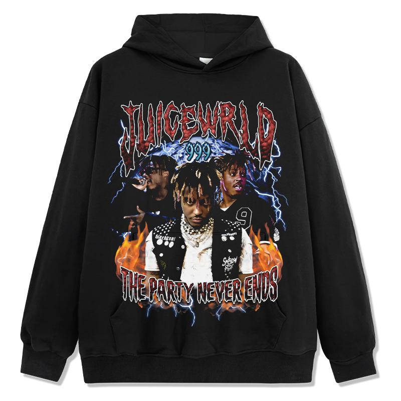Juice Wrld "The Party Never Ends" Hoodie 2024 T-Shirts, Sweatshirt | CoreVibeTees.com (Image 1)