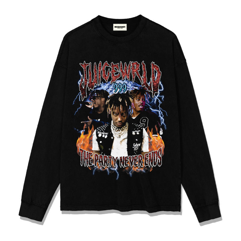 Juice Wrld "The Party Never Ends" Sweatshirt 2024 T-Shirts, Hoodie | CoreVibeTees.com (Image 1)