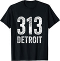 Vintage Detroit Gifts 313 Merch Apparel