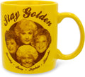 The Golden Girls "Stay Golden" Gold Ceramic Mug | BPA-Free Coffee Cup For Espresso, Tea | Holds 20 Ounces