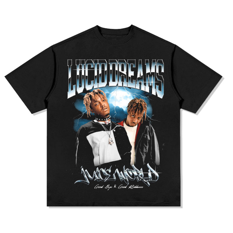 Juice Wrld Goodbye & Good Riddance Lucid Dreams TEE Hoodie, Sweatshirt | CoreVibeTees.com (Image 1)