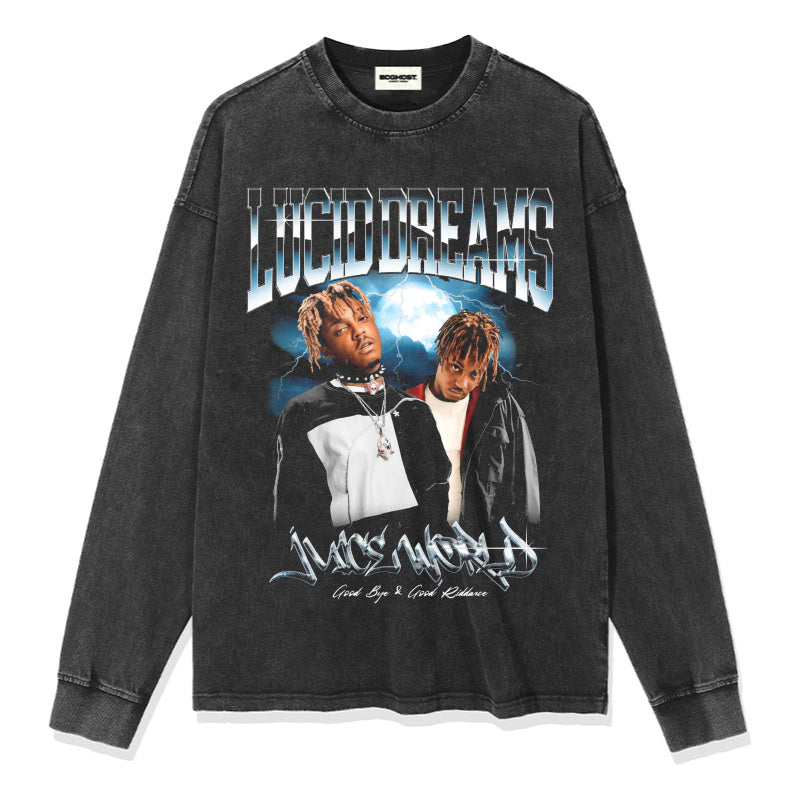Juice Wrld Goodbye & Good Riddance Lucid Dreams Sweatshirt 2024 T-Shirts, Hoodie | CoreVibeTees.com (Image 2)