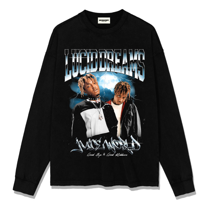 Juice Wrld Goodbye & Good Riddance Lucid Dreams Sweatshirt 2024 T-Shirts, Hoodie | CoreVibeTees.com (Image 1)