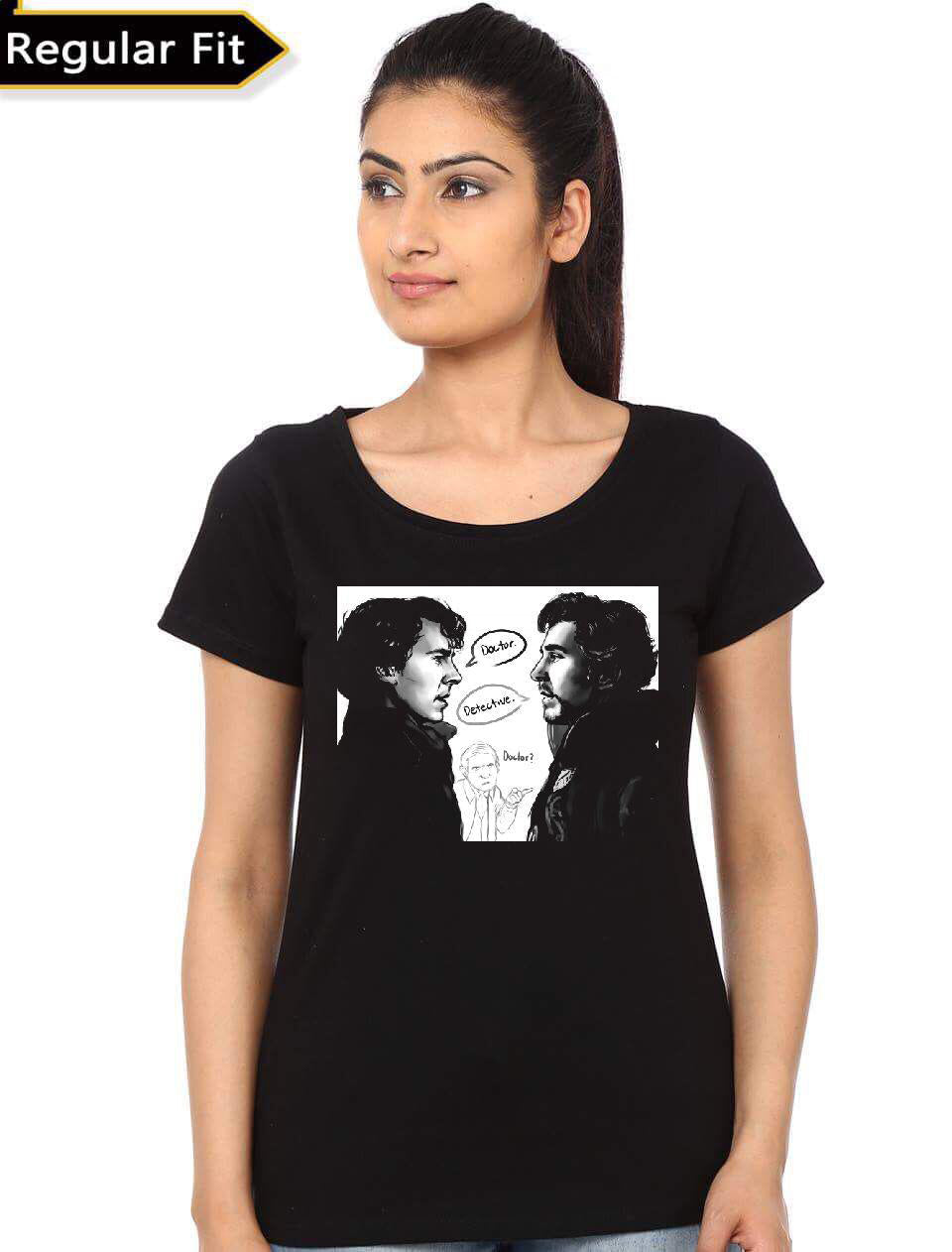 Dr Strange X Sherlock Homes Girls T-Shirt Hoodie, Sweatshirt | CoreVibeTees.com