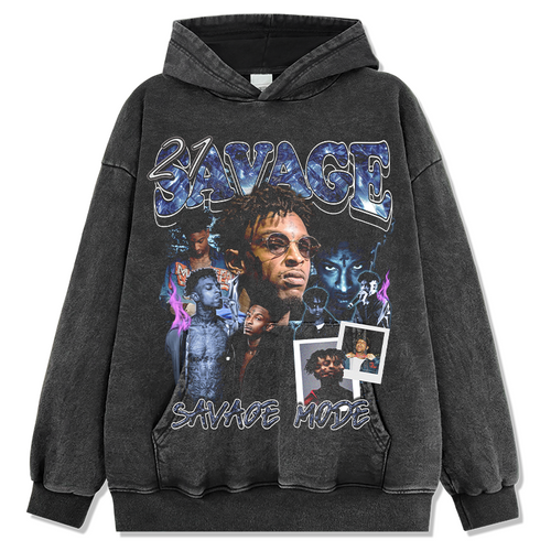 21 SAVAGE HOODIE 2024 Style001 T-Shirts, Sweatshirt | CoreVibeTees.com (Image 1)
