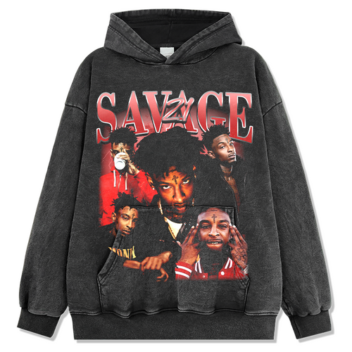 21 SAVAGE HOODIE 2024 T-Shirts, Sweatshirt | CoreVibeTees.com (Image 2)