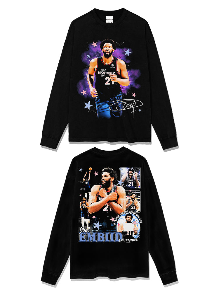 Joel Embiid Sweatshirt NBA 2024 T-Shirts, Hoodie | CoreVibeTees.com (Image 3)