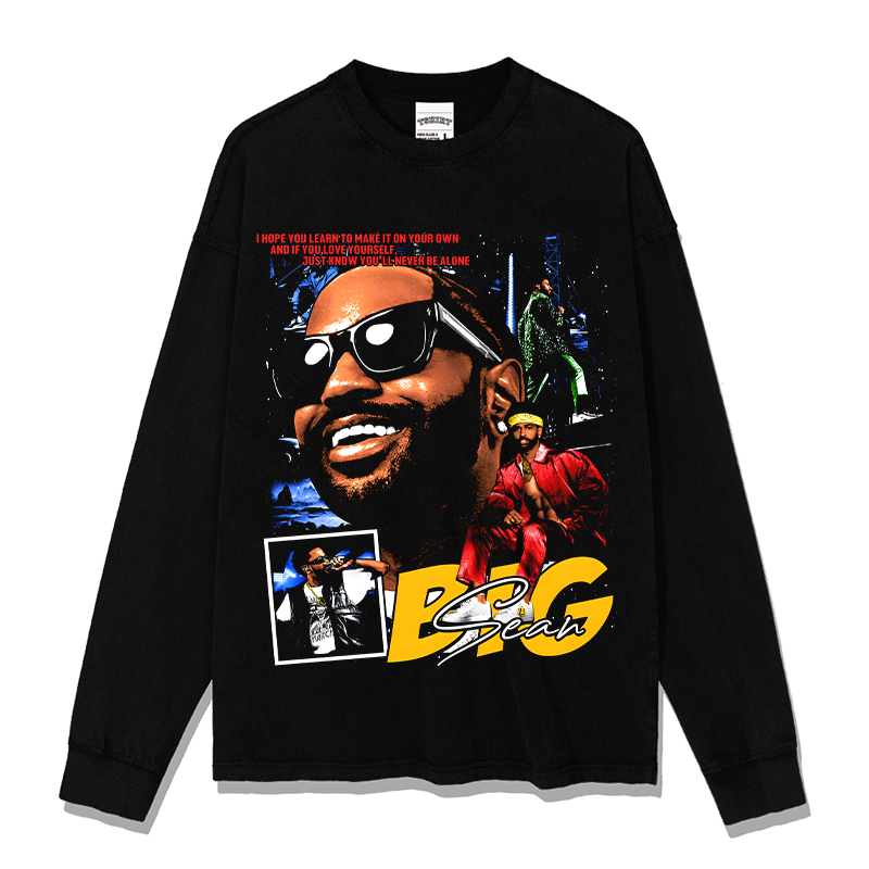 BIG SEAN "ONE MAN CAN CHANGE THE WORLD" SWEATSHIRT 2024 T-Shirts, Hoodie | CoreVibeTees.com (Image 1)