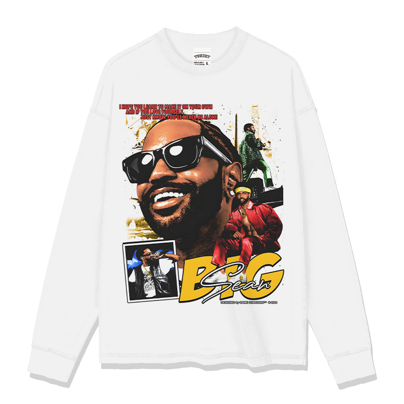 BIG SEAN "ONE MAN CAN CHANGE THE WORLD" SWEATSHIRT 2024 T-Shirts, Hoodie | CoreVibeTees.com (Image 2)