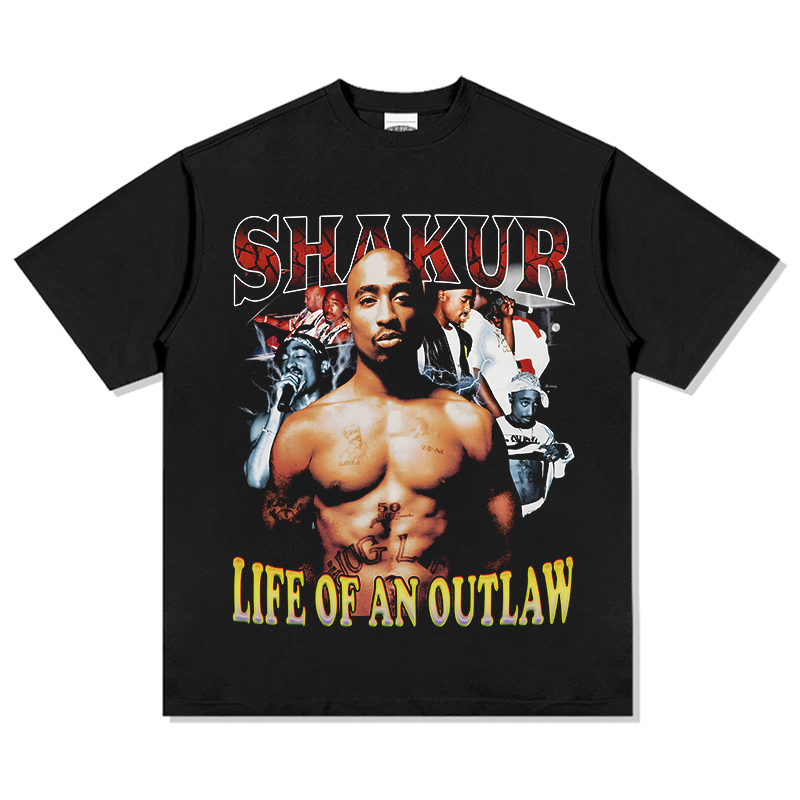 TUPAC SHAKUR "LIFE OF AN OUTLAW" TEE 2024 Hoodie, Sweatshirt | CoreVibeTees.com (Image 1)