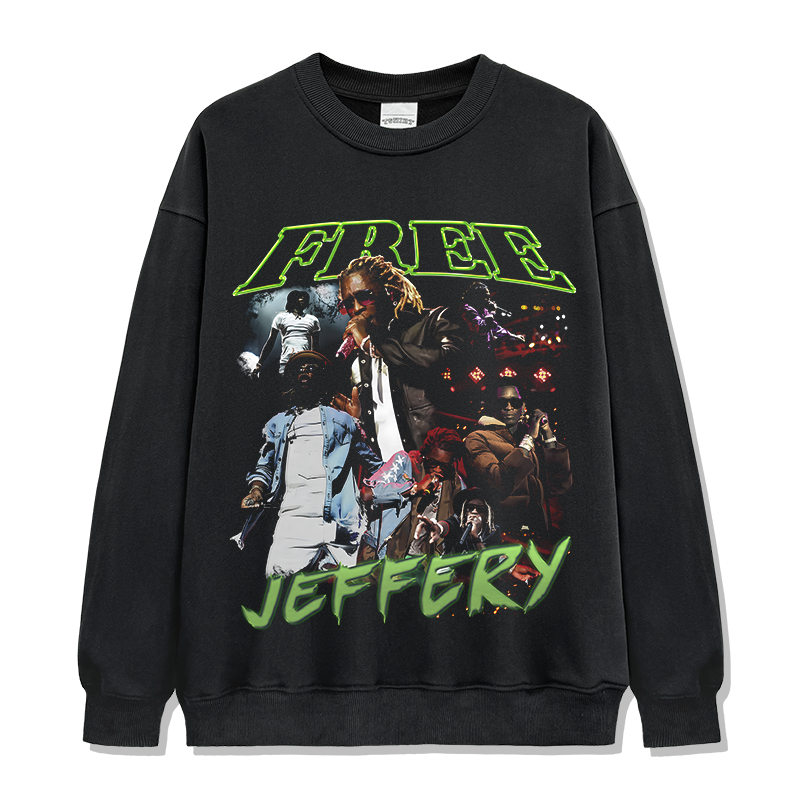 FREE JEFFERY Sweatshirt 2024 T-Shirts, Hoodie | CoreVibeTees.com (Image 2)