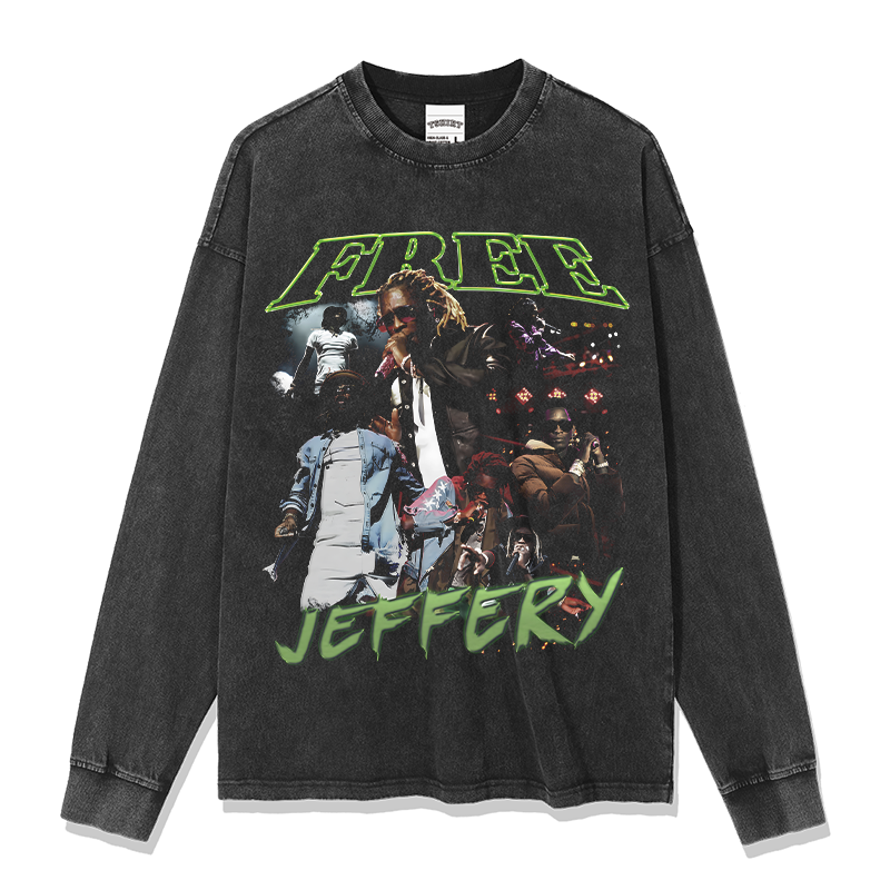 FREE JEFFERY Sweatshirt 2024 T-Shirts, Hoodie | CoreVibeTees.com (Image 3)