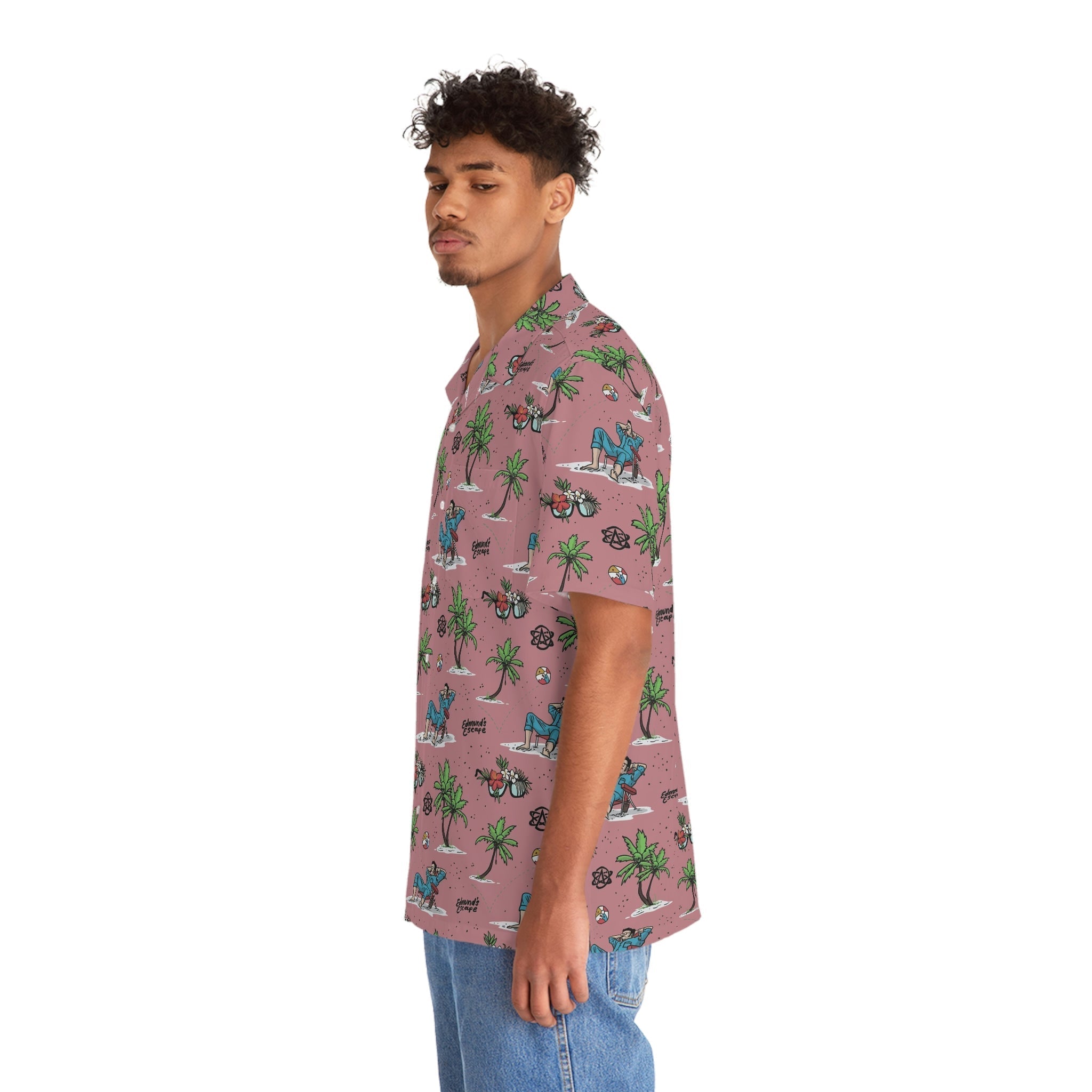 Edmund's Escape Pink Hawaiian Shirt Hoodie, Sweatshirt | CoreVibeTees.com (Image 4)