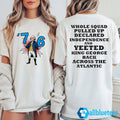 ’76 Six Seven George Washington Whole Squad Pulled Up Declared Independence Shirt