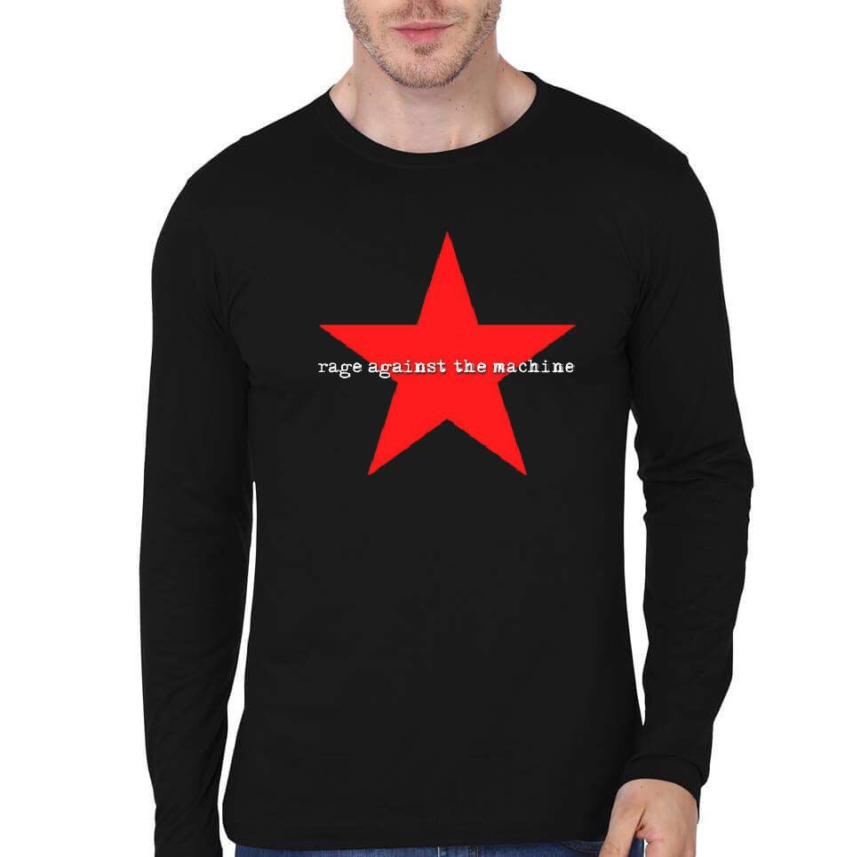 Rage Against Machine Black Full Sleeve T-Shirt Hoodie, Sweatshirt | CoreVibeTees.com