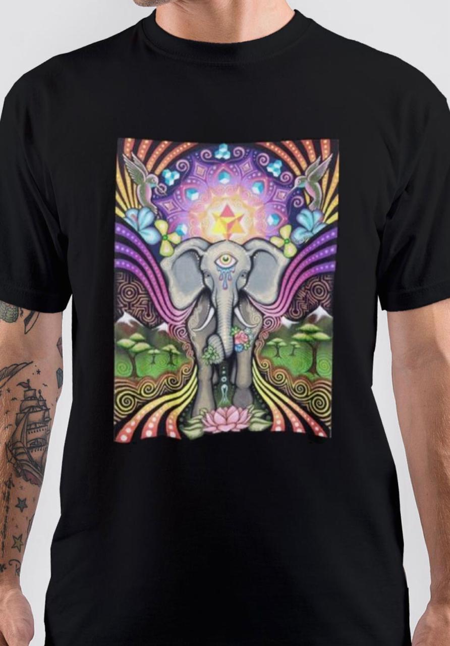 Psychedelic Trance Black T-Shirt Style001 Hoodie, Sweatshirt | CoreVibeTees.com
