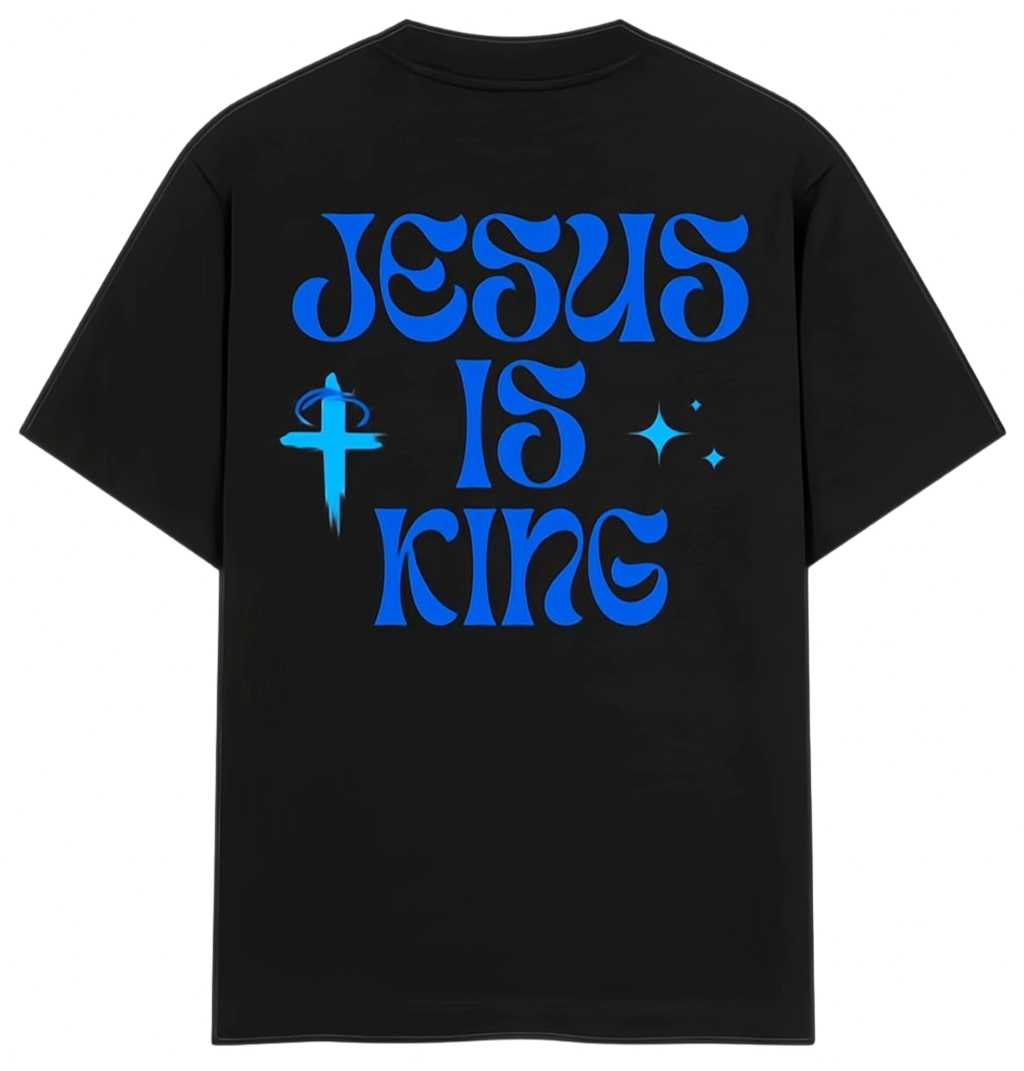 JESUS IS KING Tee Black Hoodie, Sweatshirt | CoreVibeTees.com (Image 1)