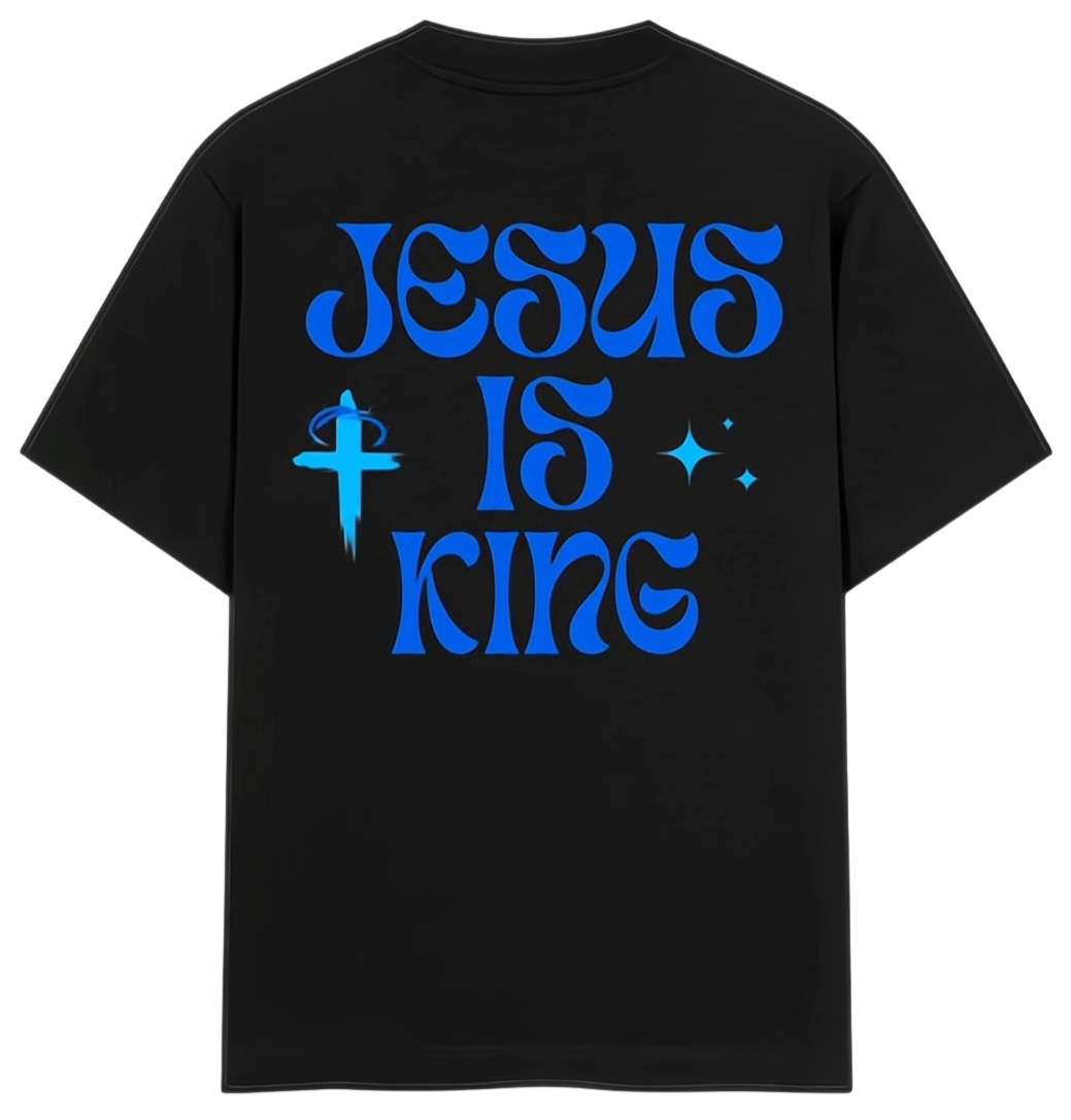 JESUS IS KING Tee Black Hoodie, Sweatshirt | CoreVibeTees.com (Image 1)