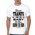 Tramps Like Us White Half Sleeve T-Shirt Hoodie, Sweatshirt | CoreVibeTees.com