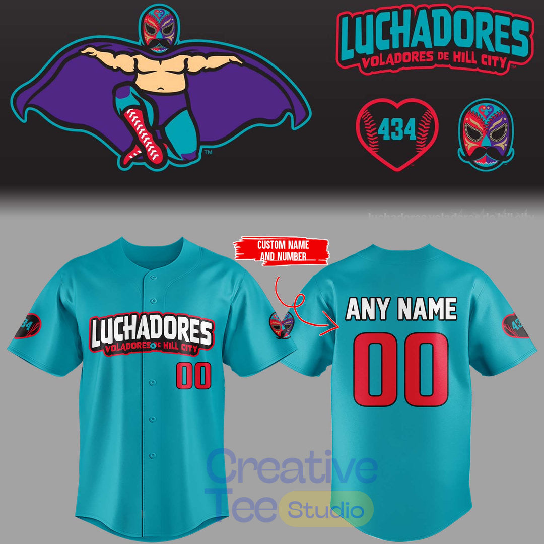 Hill City Howlers x Luchadores Custom Baseball Jersey