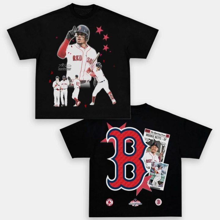 Mookie Red Sox Back Design TEE Hoodie, Sweatshirt | CoreVibeTees.com (Image 1)