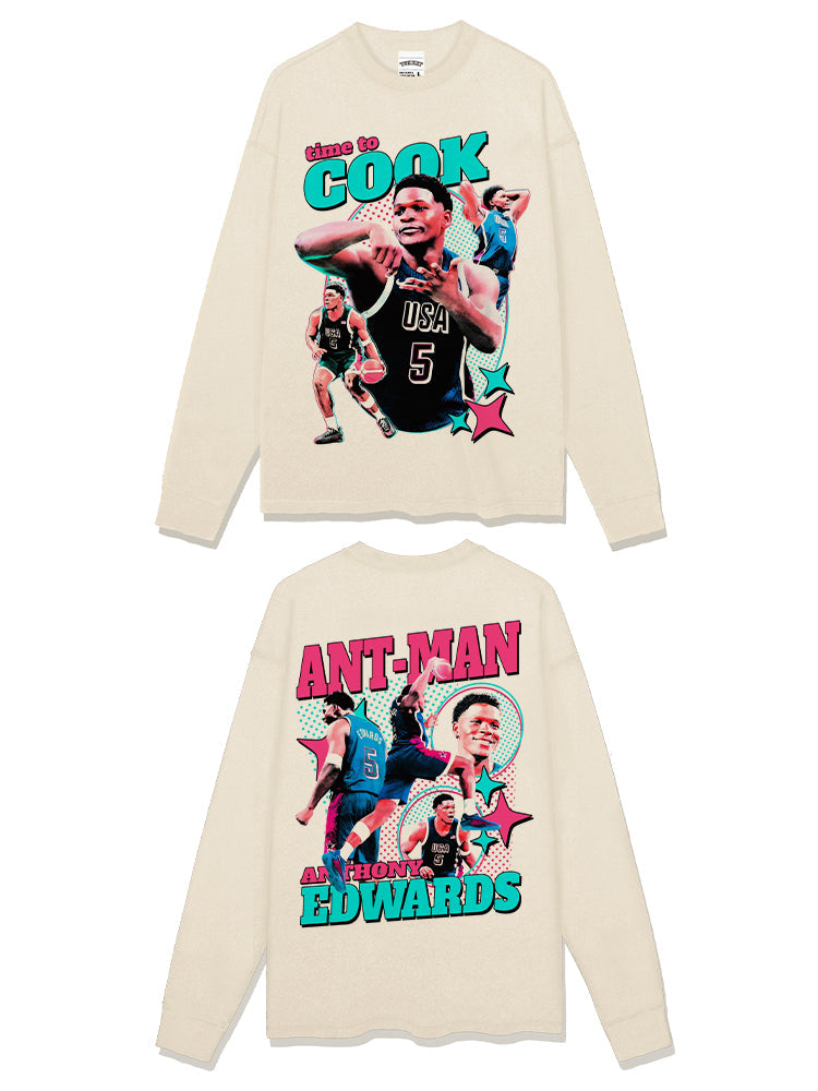Anthony Edwards Sweatshirt NBA 2024 Style002 T-Shirts, Hoodie | CoreVibeTees.com (Image 2)