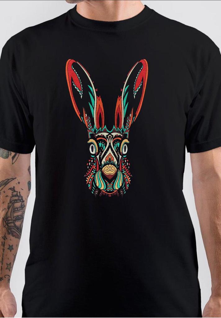 Psychedelic Bunny Half Sleeve T-Shirt Hoodie, Sweatshirt | CoreVibeTees.com