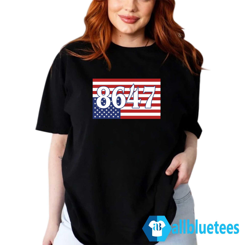 8647 Upside Down Flag Shirt