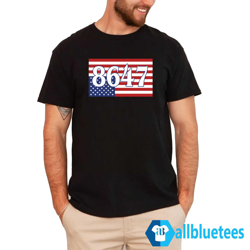 8647 Upside Down Flag Shirt