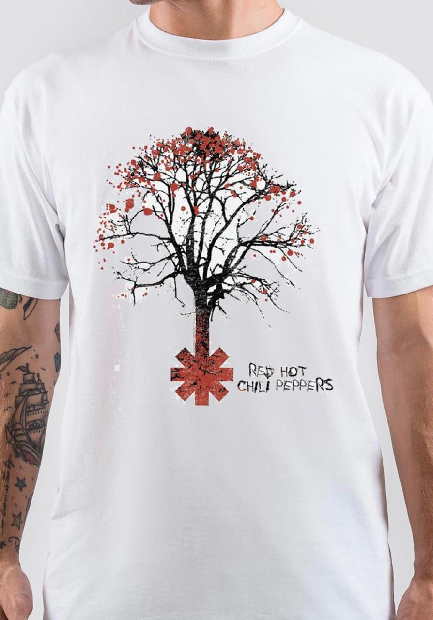 Red Hot Chilli Pepper Band White T-Shirt Hoodie, Sweatshirt | CoreVibeTees.com