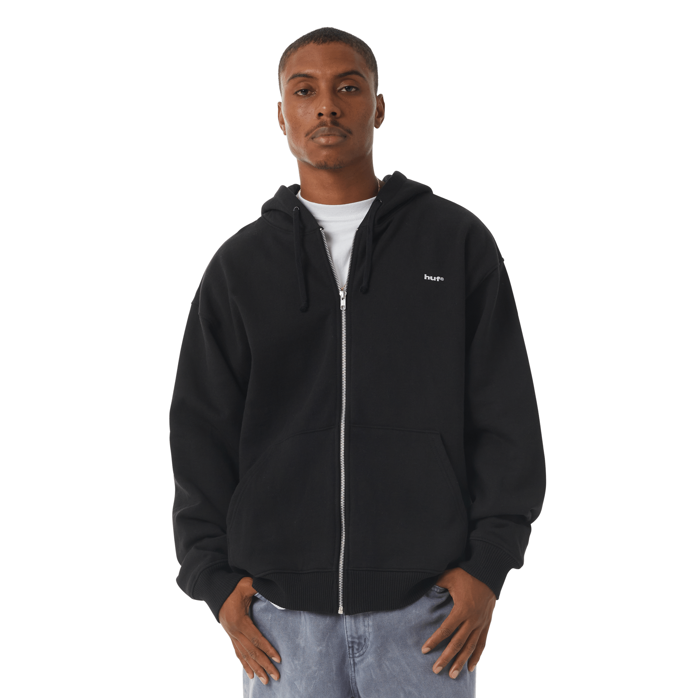 HUF®eightynine Full-Zip Hoodie T-Shirts, Sweatshirt | CoreVibeTees.com (Image 4)
