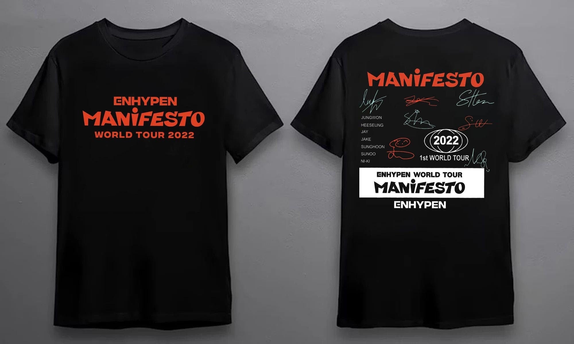 Enhypen Manifesto Sweatshirt, Manifesto World Tour 2022 Shirt Hoodie | CoreVibeTees.com