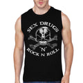 Rock N Roll Black Sleeveless T-Shirt Hoodie, Sweatshirt | CoreVibeTees.com