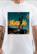 Watch Me Half Sleeve White T-Shirt Hoodie, Sweatshirt | CoreVibeTees.com