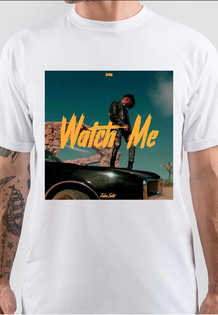 Watch Me Half Sleeve White T-Shirt Hoodie, Sweatshirt | CoreVibeTees.com