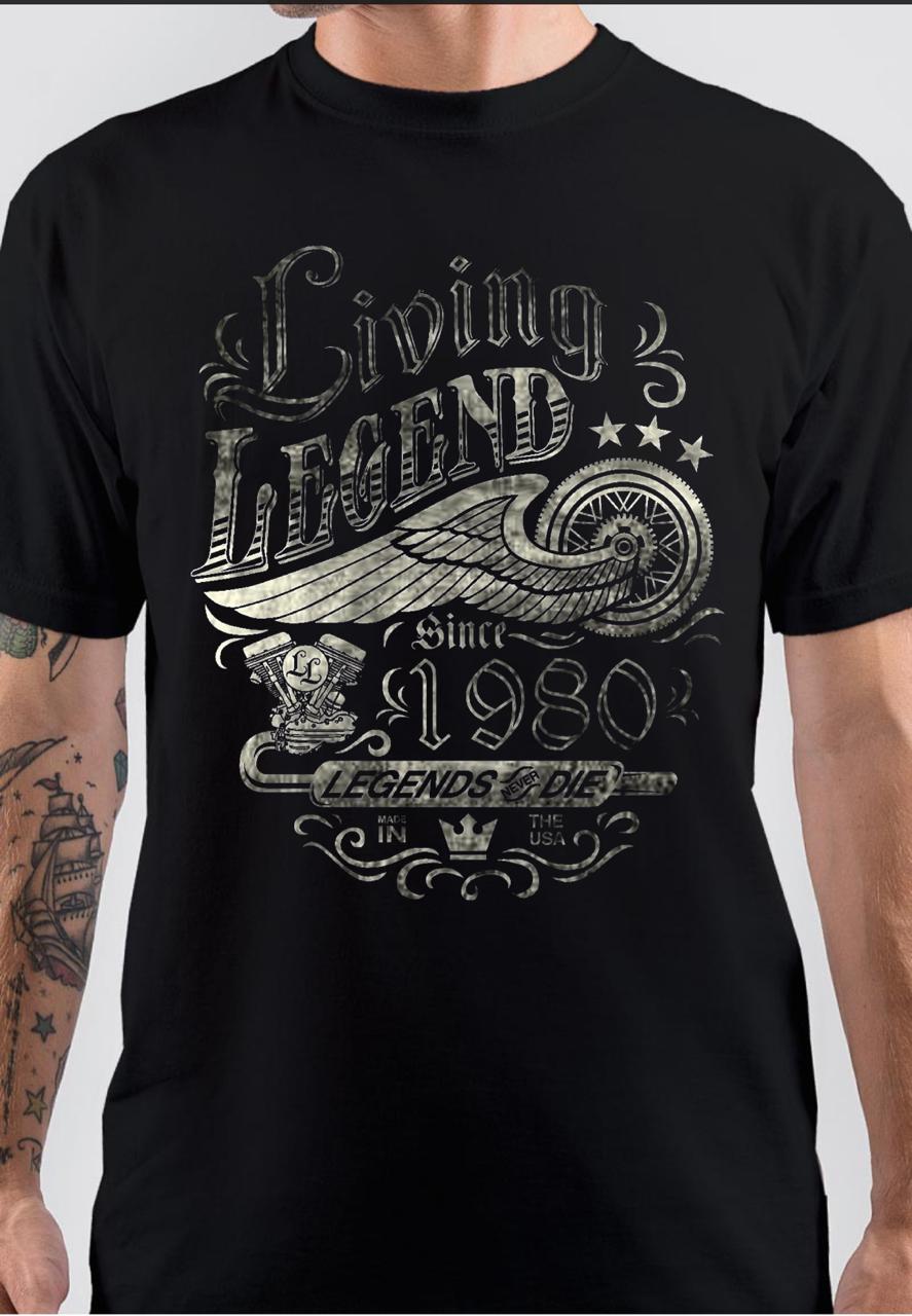 Living Legend Since 1980 T-Shirt Hoodie, Sweatshirt | CoreVibeTees.com