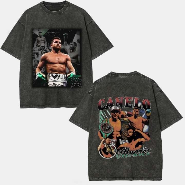 Canelo Alvarez Back Design TEE Hoodie, Sweatshirt | CoreVibeTees.com (Image 2)