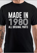 Made In 1980 T-Shirt Hoodie, Sweatshirt | CoreVibeTees.com
